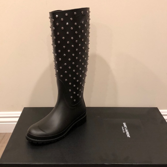 saint laurent diamond boots